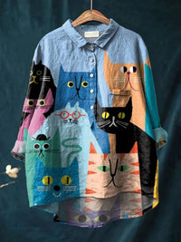AVERY™ - Cat Art Shirt - S
