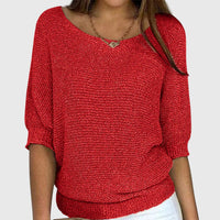 Sofia™ - Elegant Sweater - Red