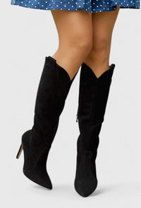 Melorynn | Orthopedic Women Boots - Black Suede