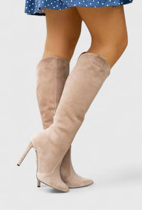 Melorynn | Orthopedic Women Boots - Beige Suede