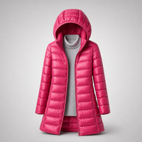 FEATHRA™ ULTRALIGHT DOWN JACKET - Burgundy Red