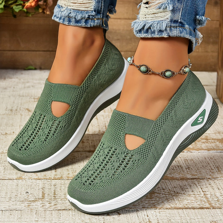 Dorothy | Breathable Knit Slip-On Sneakers