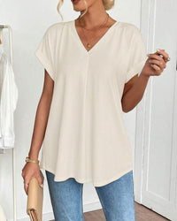 MILEIA | Relaxed Tee (Almost sold out) - Beige