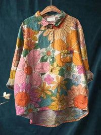 LARA™ - Floral Art Shirt - S