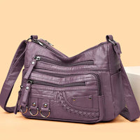 Lilith | Timeless Multi-Layer Crossbody Bag - Purple