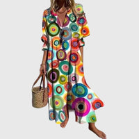 Zariah | Women Elegant Bohemian Dress - Multicolour 2