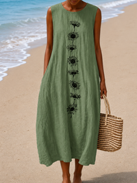 Cheryl - Women's Sleeveless Casual Dress - S
