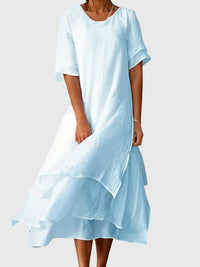 April™ | Elegant Dress - Blue