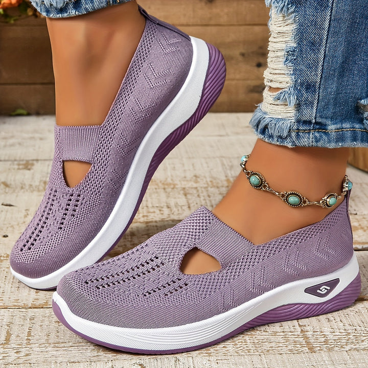 Dorothy | Breathable Knit Slip-On Sneakers