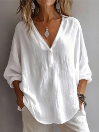 Clara™ | Effortless Everyday Blouse - White