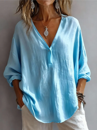 Clara™ | Effortless Everyday Blouse - Blue