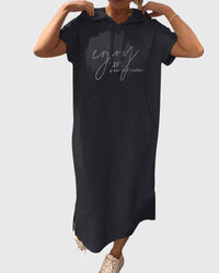 Marlowe™ | Casual Hoodie Dress - Black