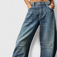 Rain | Comfortable Wide-Leg Pants - Dark Blue