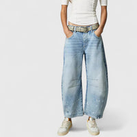 Rain | Comfortable Wide-Leg Pants - Light Blue