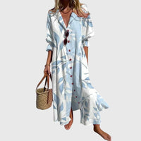 Zariah | Women Elegant Bohemian Dress - Sky Blue