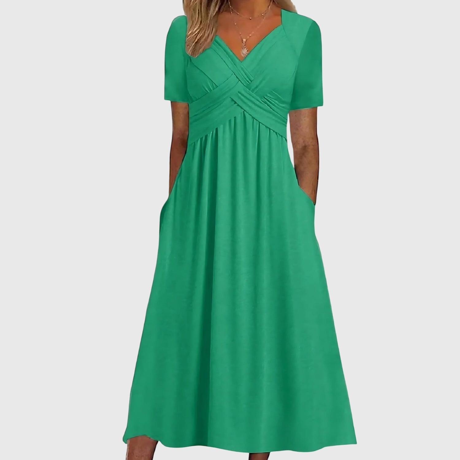 Viola™ | Midi Dress with Tummy Control – Velora Toronto