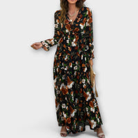Ynah | Women Elegant Maxi Dress - Black