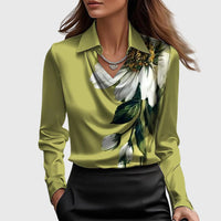 Elaine™ | Elegant Everyday Blouse - Green