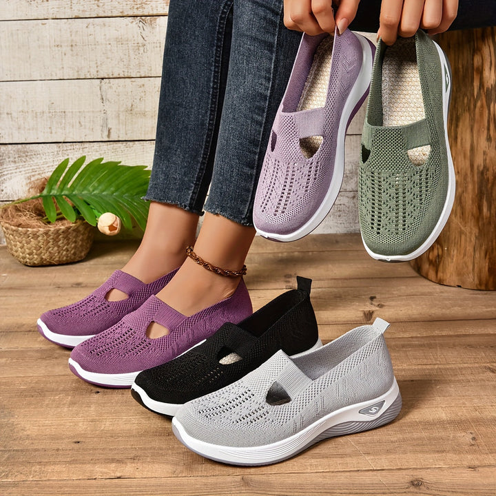 Dorothy | Breathable Knit Slip-On Sneakers