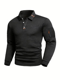 Aaron™ | Classic Polo Shirt with Sleeve Pocket - Black