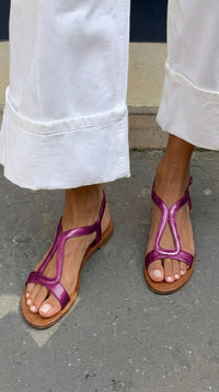 Jenny - Summer Sun Sandals - Magenta