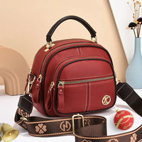 Gaia | Mini Chic Crossbody Shoulder Bag - Wine Red