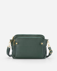 Jovie | Sleek Three-Layer Crossbody Bag - Green