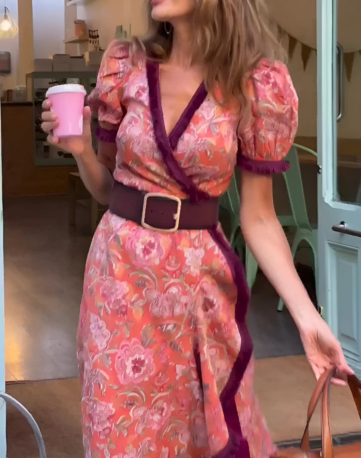 Tess™ | Elegant Pink Maxi Dress