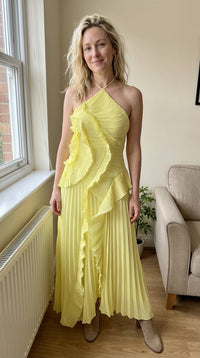 Adeline™ | Elegant, airy dress - Yellow
