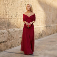 Harper | Elegant Red Dress - S