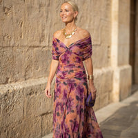 Florendra | Elegant Dress - Purple