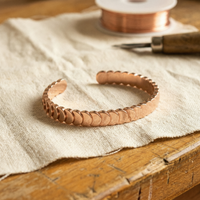 Shingle Copper Bracelet - Adjustable size