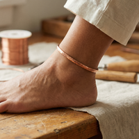 Shore Copper Anklet - Adjustable size