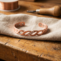 Glimmer Copper Bracelet - Adjustable size