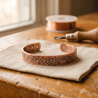 Knotwork Copper Bracelet - Adjustable size