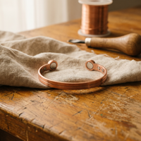 Silver Copper Bracelet - Adjustable size