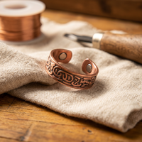 Glyph Copper Ring - Adjustable size