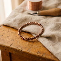 Tress Copper Anklet - Adjustable size