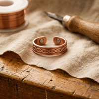 Vesica Copper Ring - Adjustable size