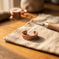 Plait Copper Ring - Adjustable size