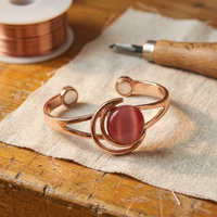 Hearth Pink Copper Bracelet - Adjustable size