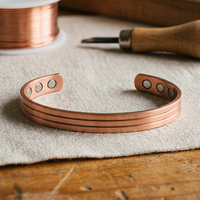 Furrow Copper Bracelet - Adjustable size