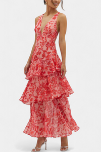 Zaryssah | Elegant Women Maxi Dress - Red