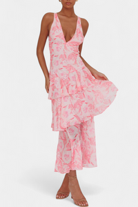 Zaryssah | Elegant Women Maxi Dress - Pink