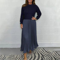 Maeliq | Elegant Women Maxi Dress - Blue