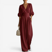Cheska |  Elegant jumpsuit - Claret