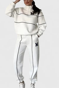Thalynnae | Comfortable Sweater and Pants Set - White