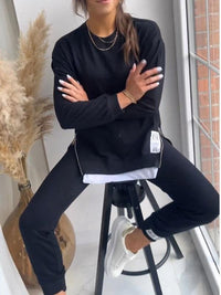 Sheila | Women Cozy Lounge Set - Black