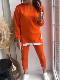 Sheila | Women Cozy Lounge Set - Orange