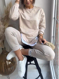 Sheila | Women Cozy Lounge Set - Khaki